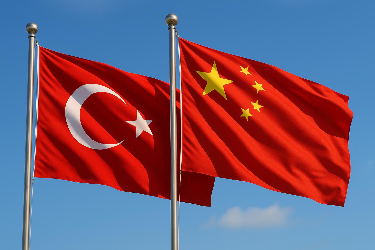 Turkey and China flags